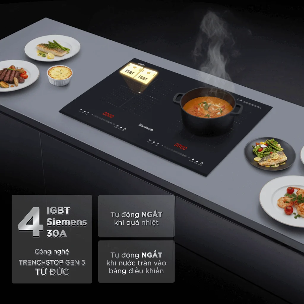 Bếp Từ Đôi BlueStone ICB-6939 5200W - Xuất Xứ Thái Lan 2