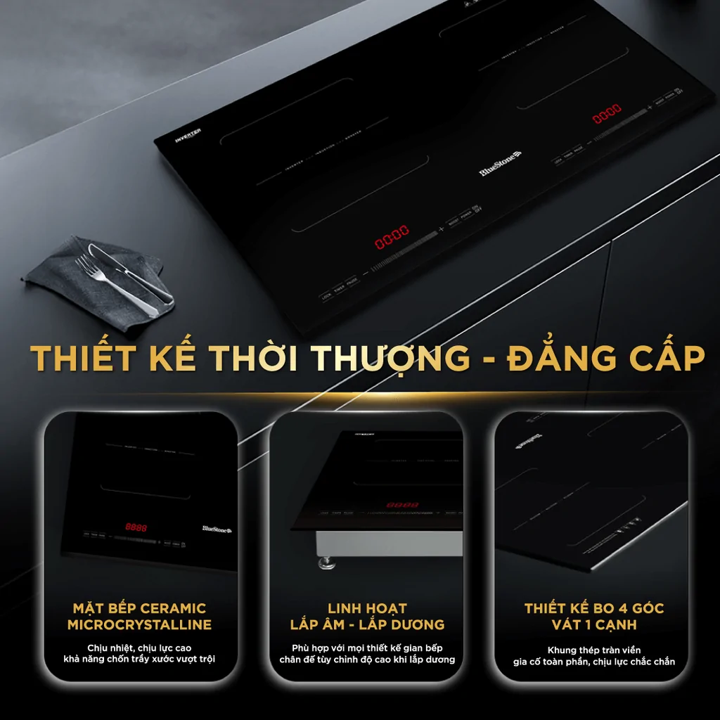 Bếp Từ Đôi BlueStone ICB-6949 5200W - Xuất Xứ Thái Lan 5
