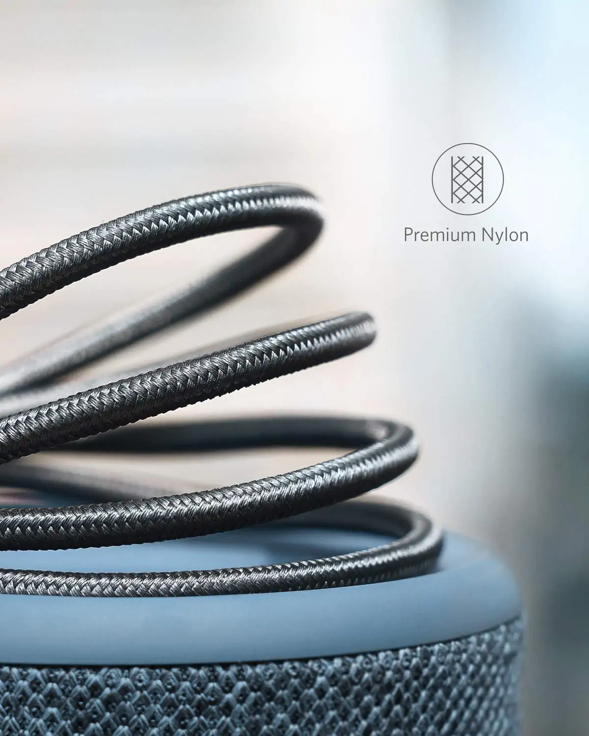 Cáp Sạc Anker 322 A-C 0.9m Nylon Đen (Black) B2B_A81H5 3