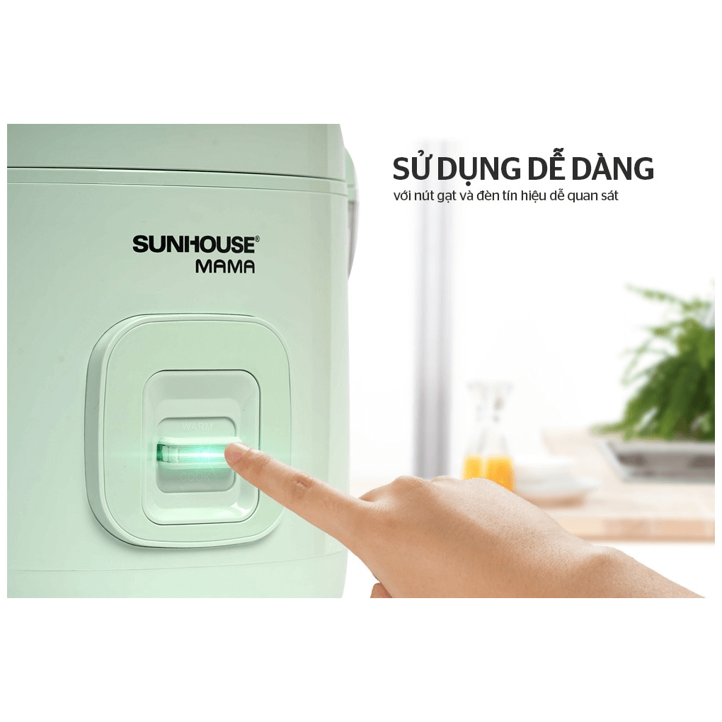 Nồi Cơm Điện Sunhouse Mama SHD8665B 1.8 Lít 5