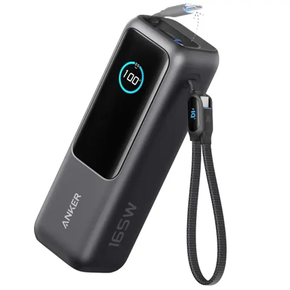 Pin dự phòng Anker 25.000mAh 165W tích hợp cáp rút gọn A1695