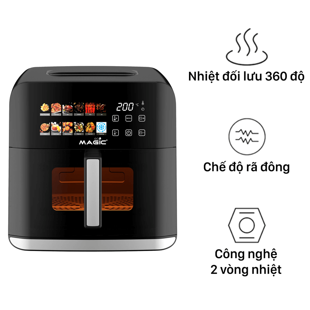 Nồi Chiên Không Dầu Magic Eco AC-162 8 Lít 1