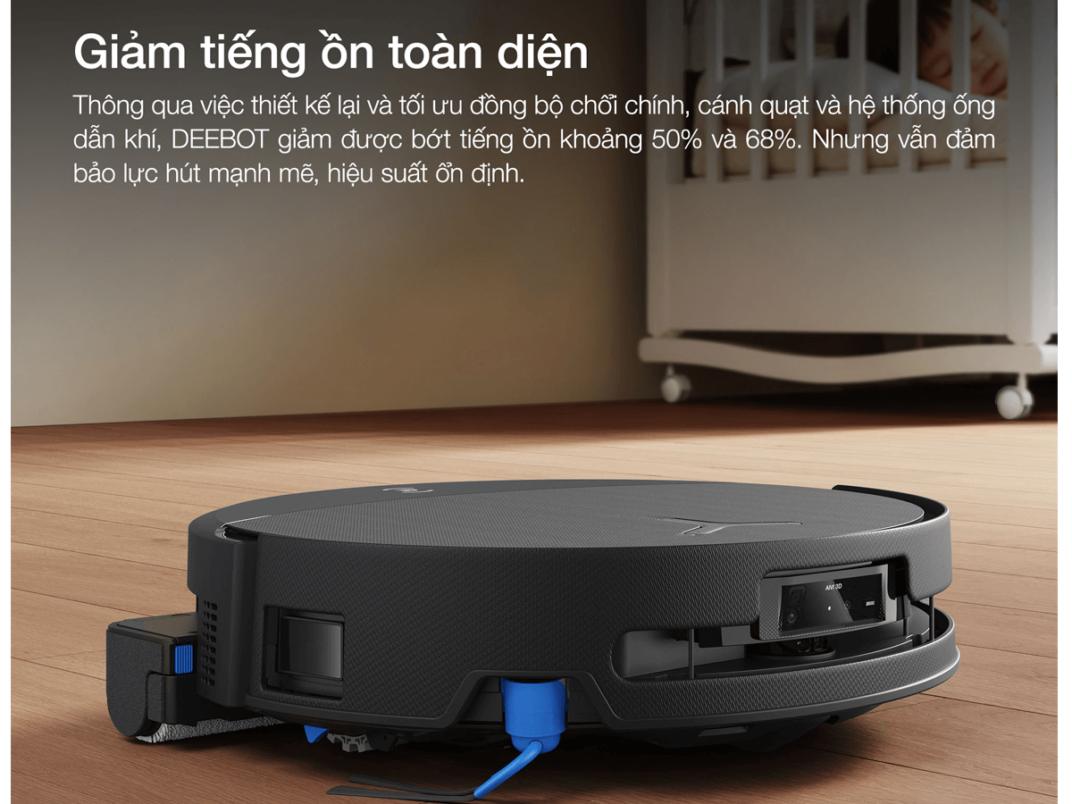 Robot Hút Bụi Thông Minh Ecovacs T90 PRO OMNI Màu Đen 14