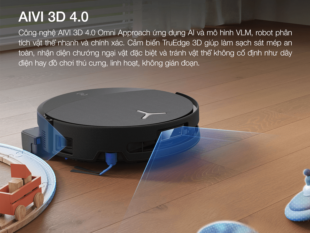 Robot Hút Bụi Thông Minh Ecovacs T90 PRO OMNI Màu Đen 16