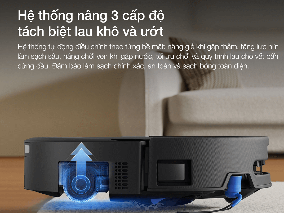 Robot Hút Bụi Thông Minh Ecovacs T90 PRO OMNI Màu Đen 18