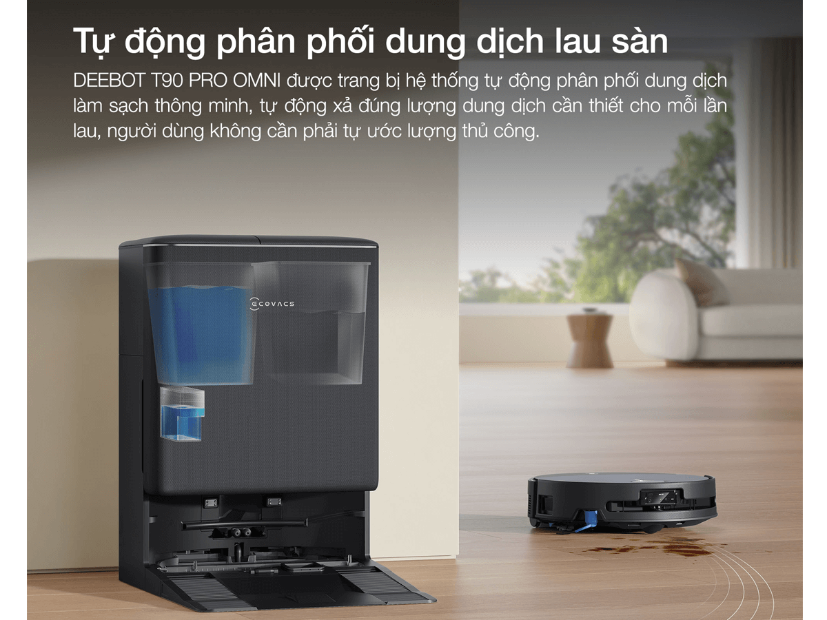 Robot Hút Bụi Thông Minh Ecovacs T90 PRO OMNI Màu Trắng 19