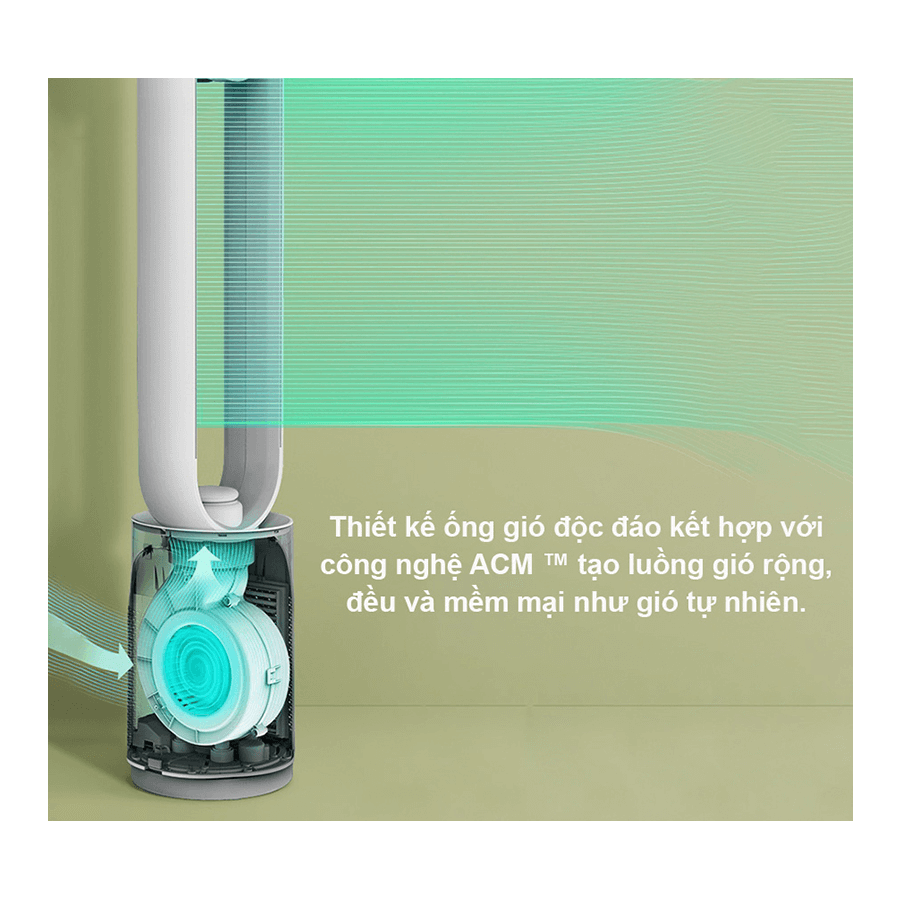 Quạt Không Cánh Kết Hợp Lọc Không Khí Keheal A4 3