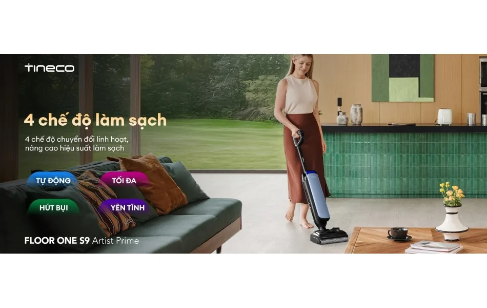 Máy Lau Sàn Hút Bụi Tineco Floor One S9 Artist Prime 18
