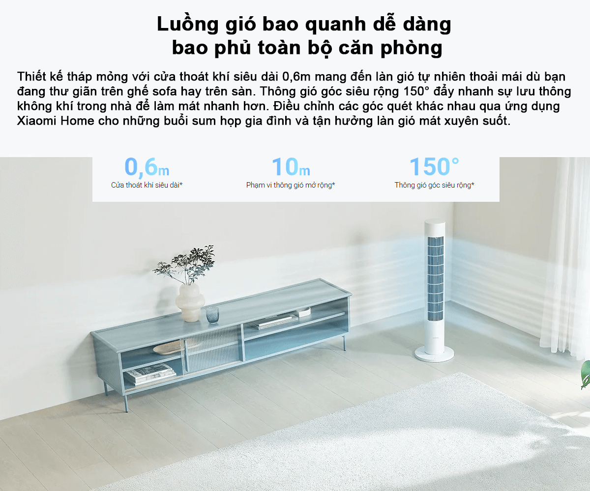 Quạt Xiaomi Smart Tower Fan 2 EU (BHR8846EU) 1