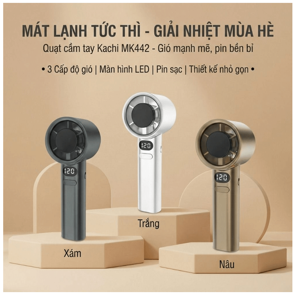 Quạt Cầm Tay Mini Kachi MK442 9