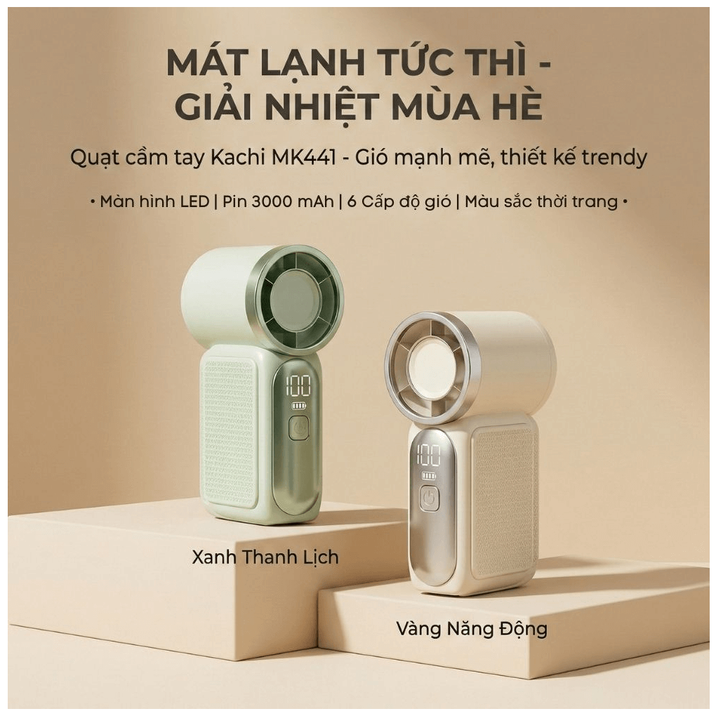 Quạt Cầm Tay Mini Kachi MK441 10
