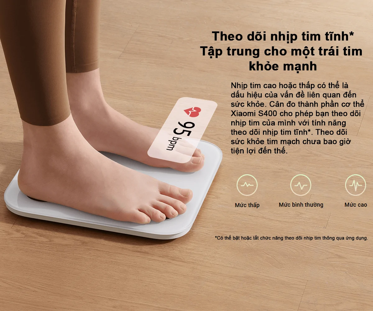 Cân Sức Khỏe Xiaomi Body Composition Scale S400 (BHR7793GL) 3