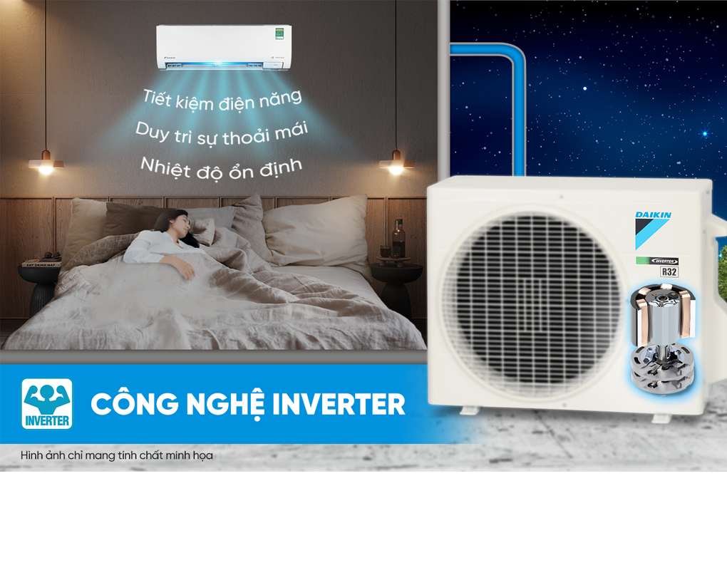 Máy Lạnh Daikin Inverter 1 Hp FTKM25AVMV 6