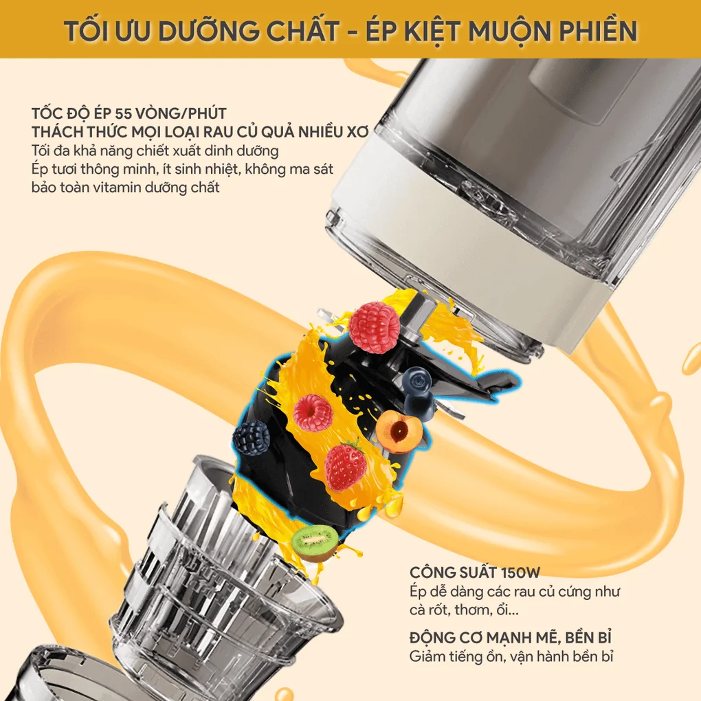 Máy Ép Chậm Bluestone SJB-6551 3