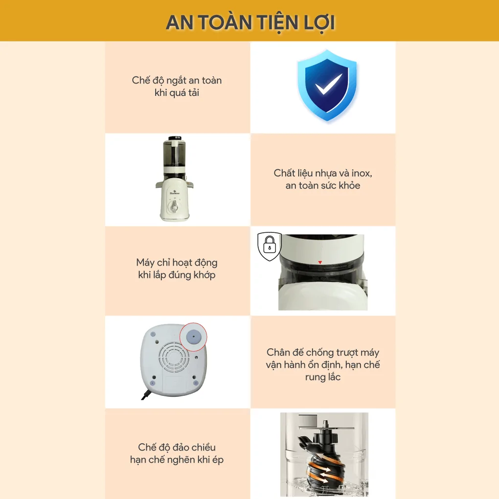 Máy Ép Chậm Bluestone SJB-6551 5