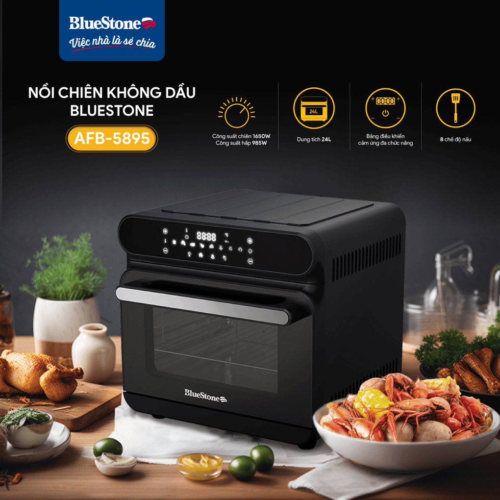 Lò Chiên Hơi Nước Đa Năng Bluestone AFB-5895 1