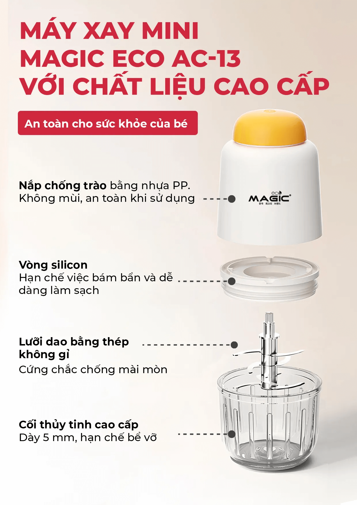 Máy Xay Thịt Magic Eco AC-13 200W 14