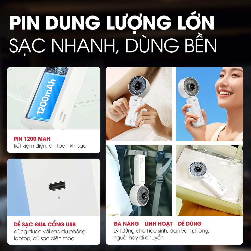 Quạt Cầm Tay Mini Magic A-013 5