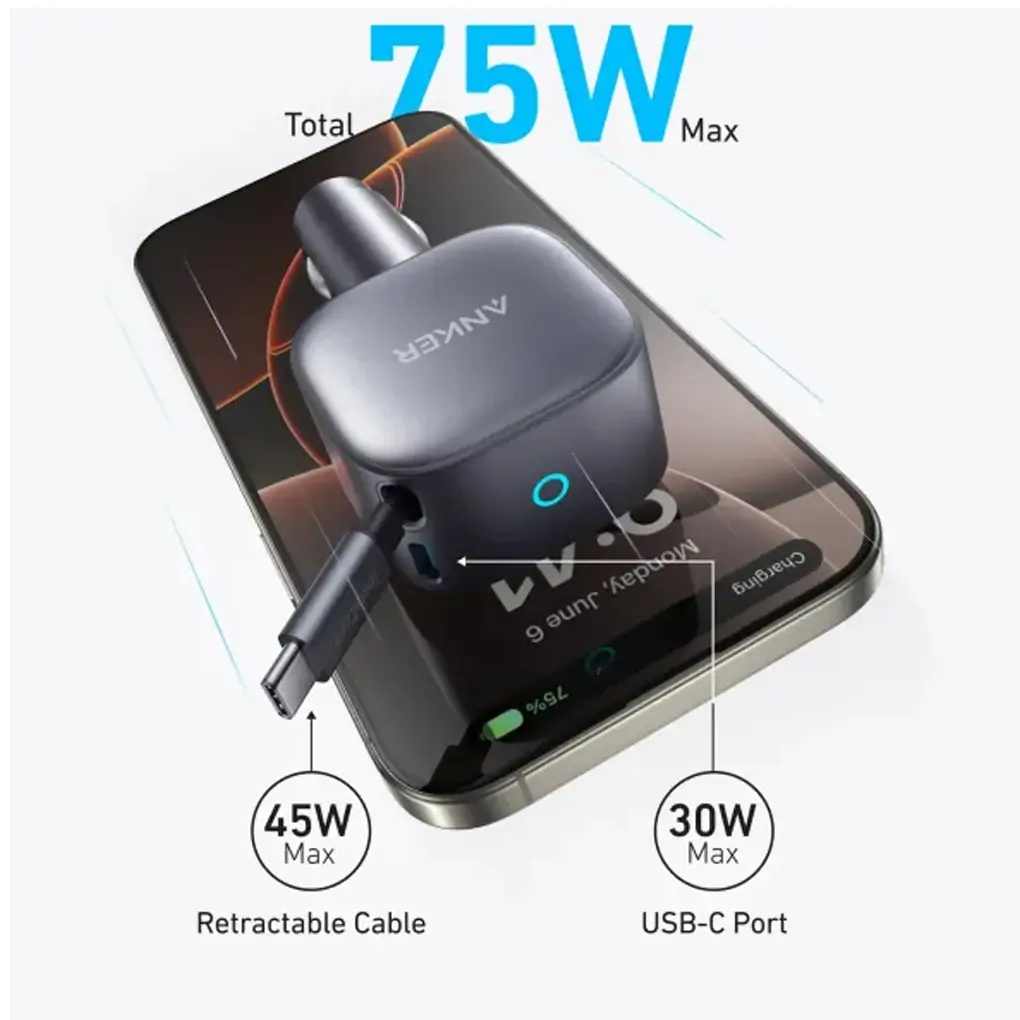 Tẩu Sạc Ô Tô Anker Nano 1C 75W USB-C B2B_A2738 1