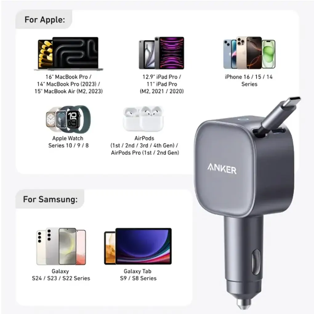 Tẩu Sạc Ô Tô Anker Nano 1C 75W USB-C B2B_A2738 5