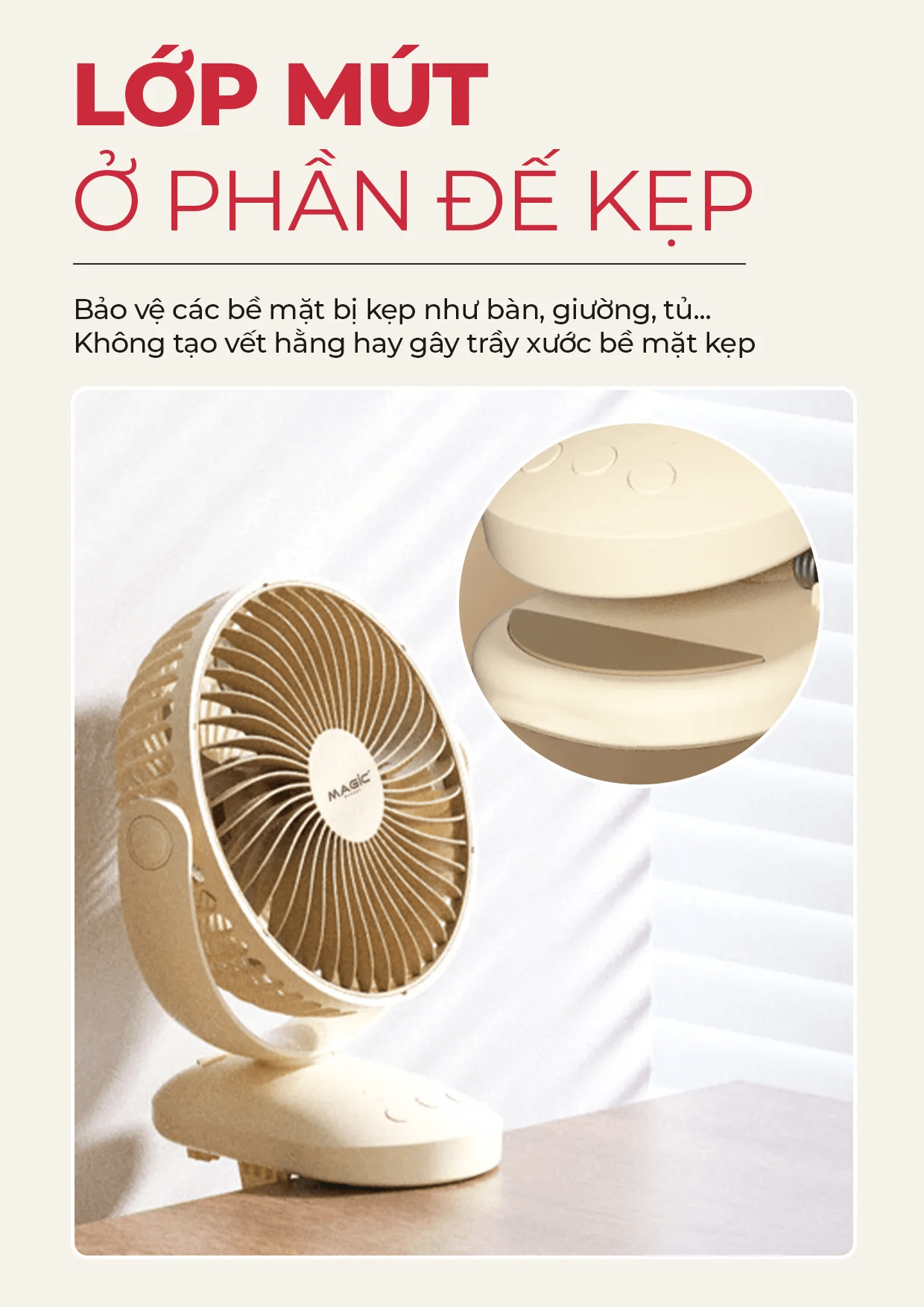 Quạt Sạc Mini Magic A-004 7