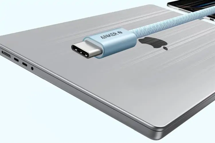 Cáp Sạc Anker Zolo Type-C 1m Nylon B2B_A8060 Xanh dương 1