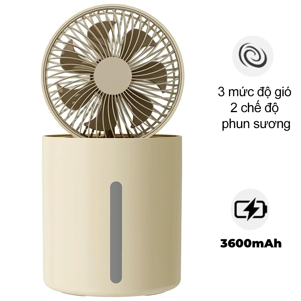 Quạt Sạc Phun Sương Magic A-006