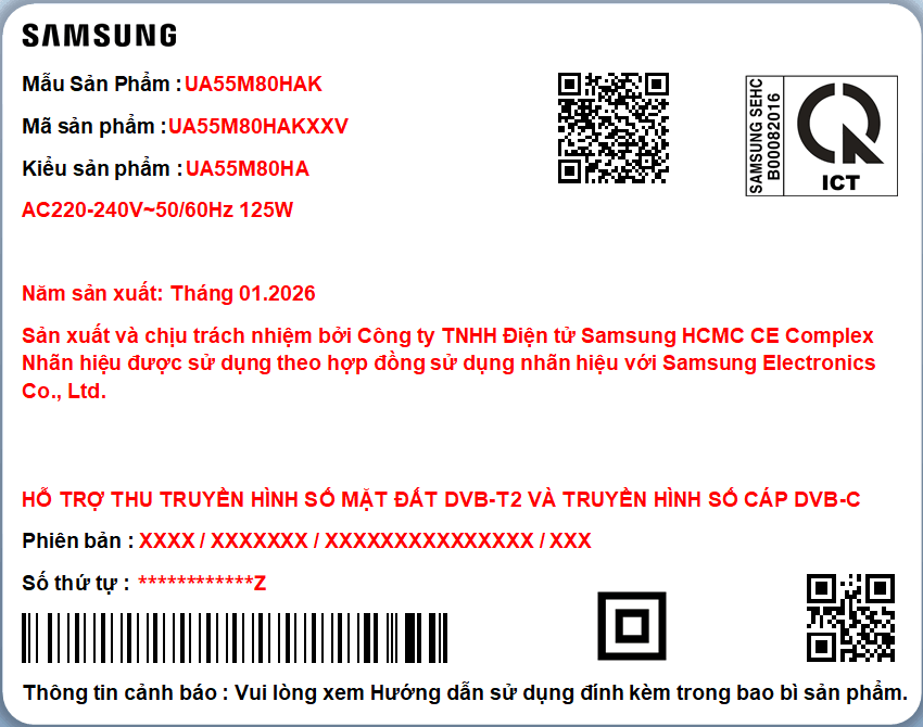 Smart AI Tivi Samsung Mini LED 4K 55 Inch UA55M80HA 4