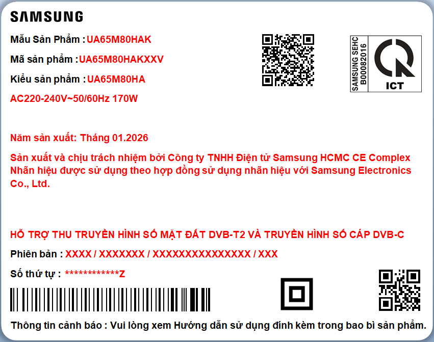 Smart AI Tivi Samsung Mini LED 4K 65 Inch UA65M80HA 4