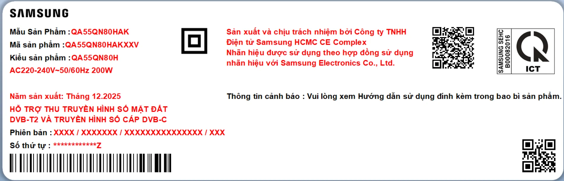 Smart Tivi Samsung Neo QLED 4K 55 Inch QA55QN80HA 4