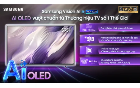 Smart Tivi Samsung OLED 4K Vision AI 83 Inch QA83S95HX