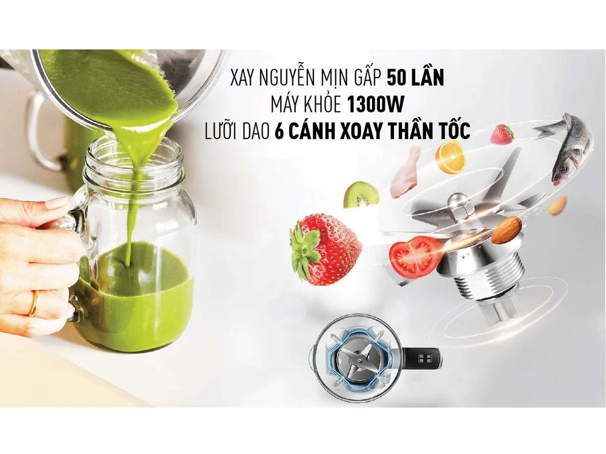 Máy Xay Sinh Tố Và Làm Sữa Hạt Đa Năng Tefal UBB BL985A31 - 1300W 4