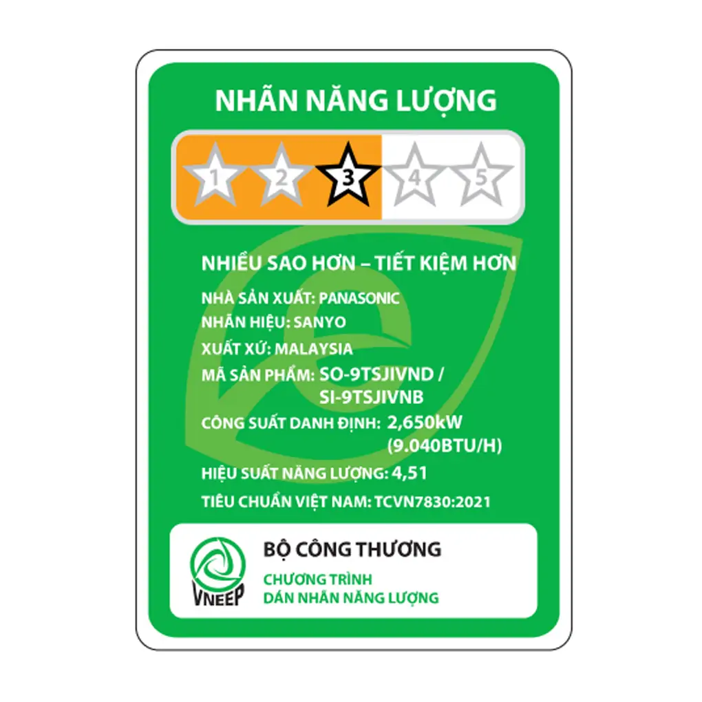 Máy Lạnh Sanyo Inverter 1 Hp SO/SI-9TSJIVNB 6