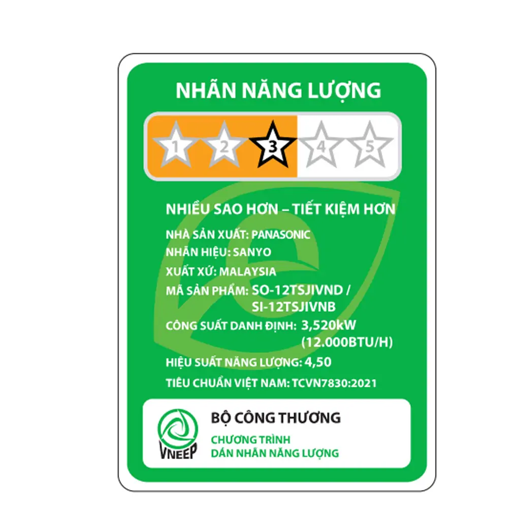 Máy Lạnh Sanyo Inverter 1.5 Hp SO/SI-12TSJIVNB 6