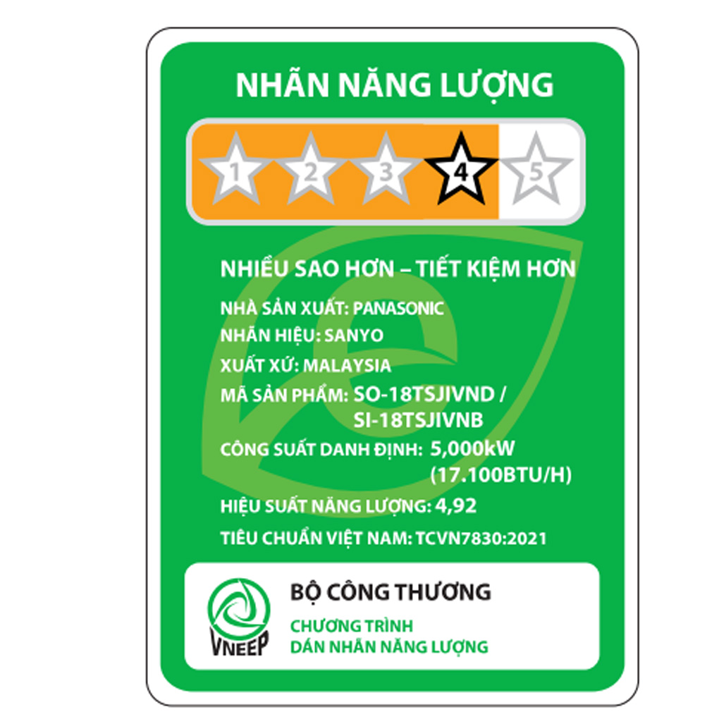 Máy Lạnh Sanyo Inverter 2 Hp SO/SI-18TSJIVNB 6