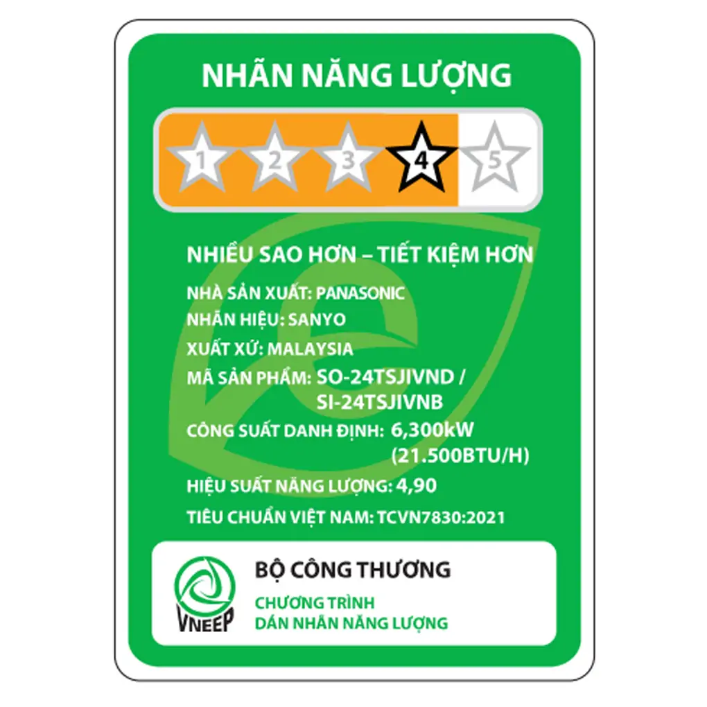 Máy Lạnh Sanyo Inverter 2.5 Hp SO/SI-24TSJIVNB 4