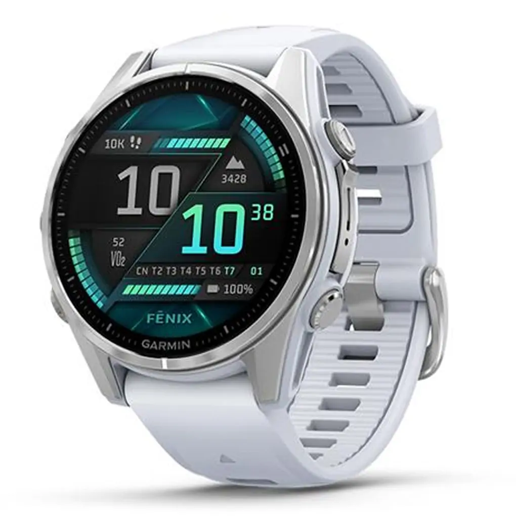 Garmin Fenix 8 43mm Viền Thép Dây silicone