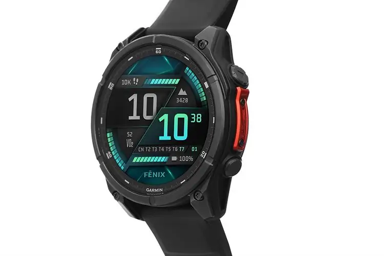 Garmin Fenix 8 47mm viền thép dây silicone 3