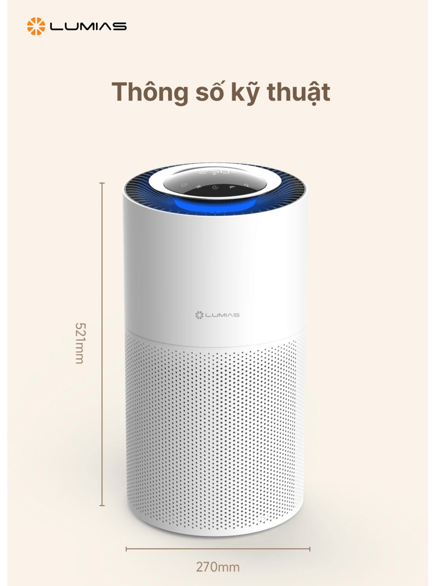 Máy Lọc Không Khí Lumias BULMA PRO 45W 9