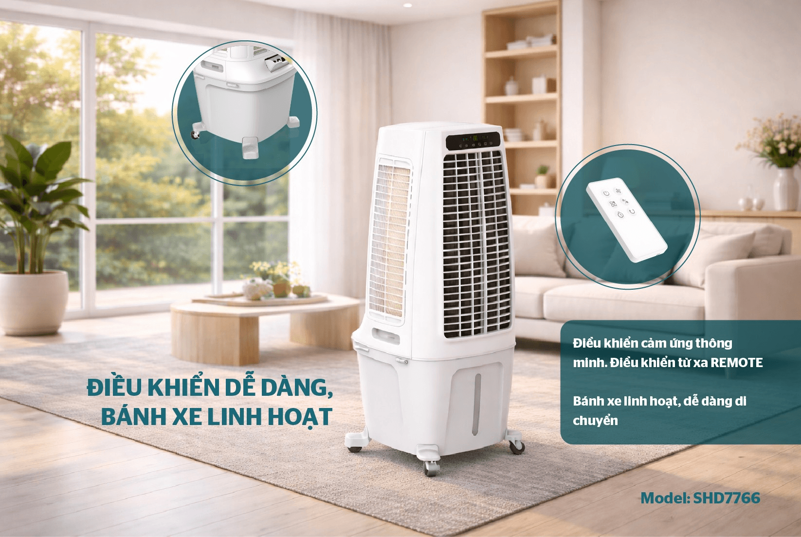 Máy Làm Mát Không Khí Sunhouse SHD7766 7