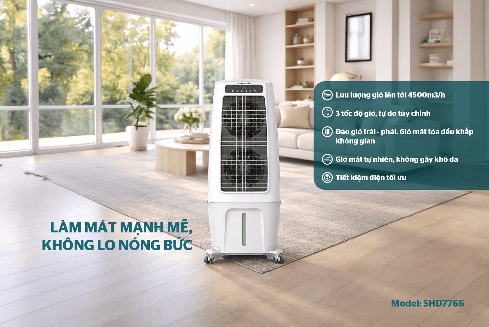 Máy Làm Mát Không Khí Sunhouse SHD7766 8