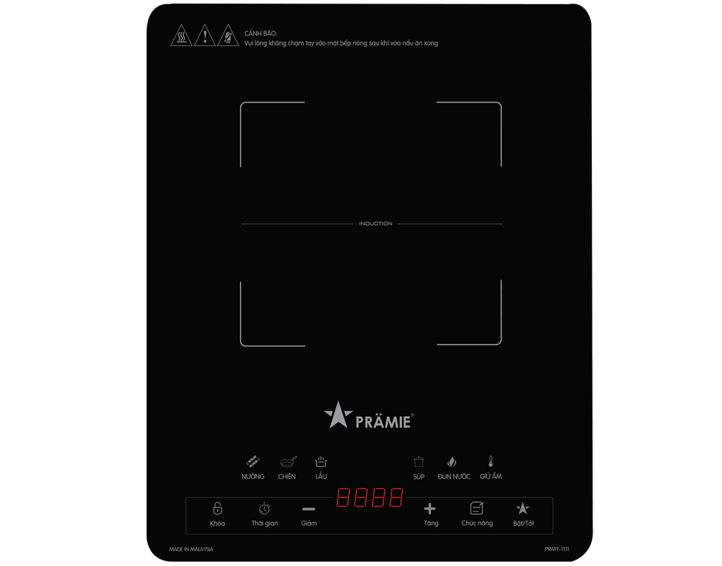 Bếp Điện Từ Đơn Pramie PRMY-1111 - Xuất Xứ Malaysia (Tặng Kèm Nồi) 0