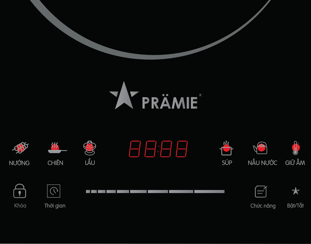 Bếp Điện Từ Đơn Pramie PRMY-1121 - Xuất Xứ Malaysia (Tặng Kèm Nồi) 6