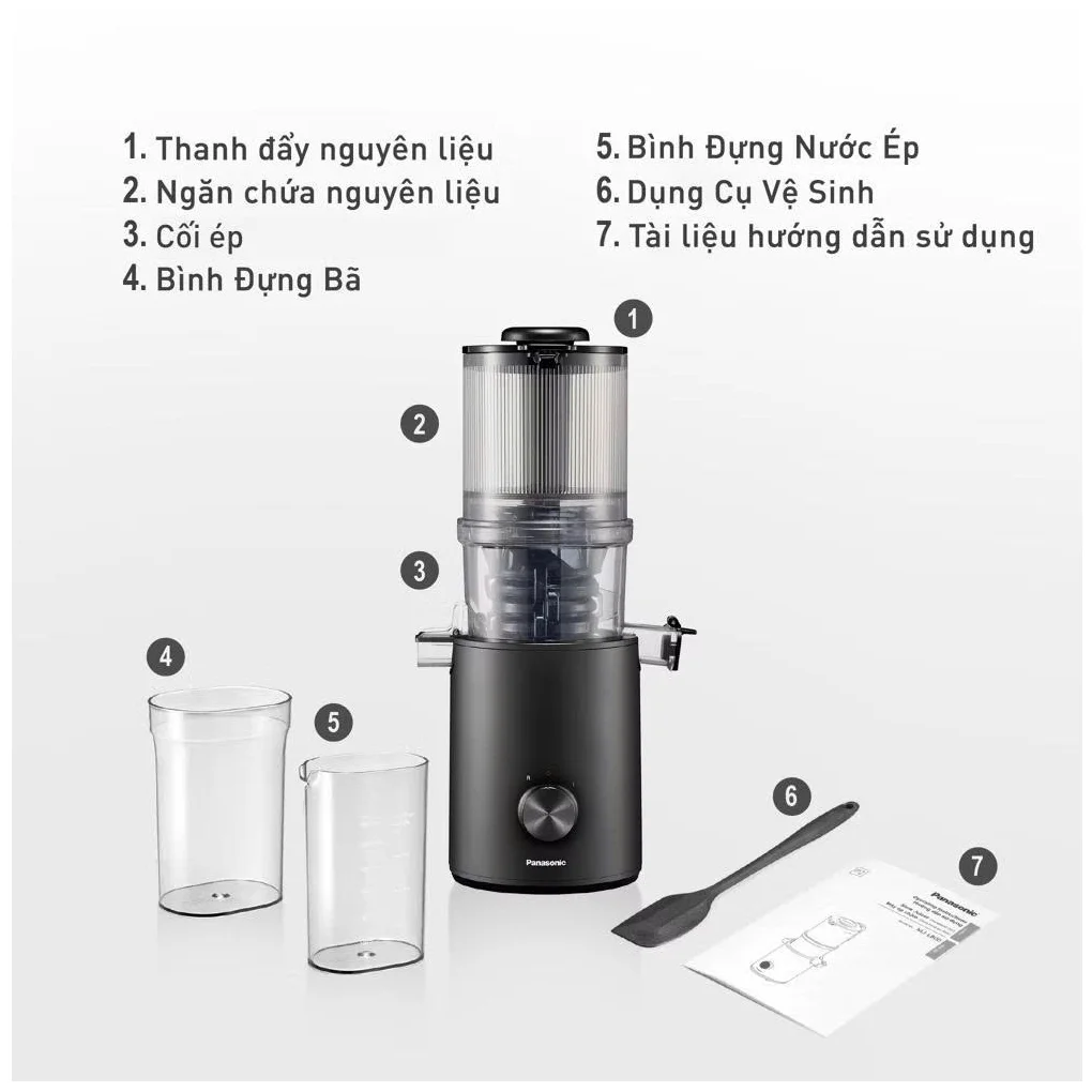 Máy Ép Trái Cây Chậm Panasonic MJ-L800KRA 6