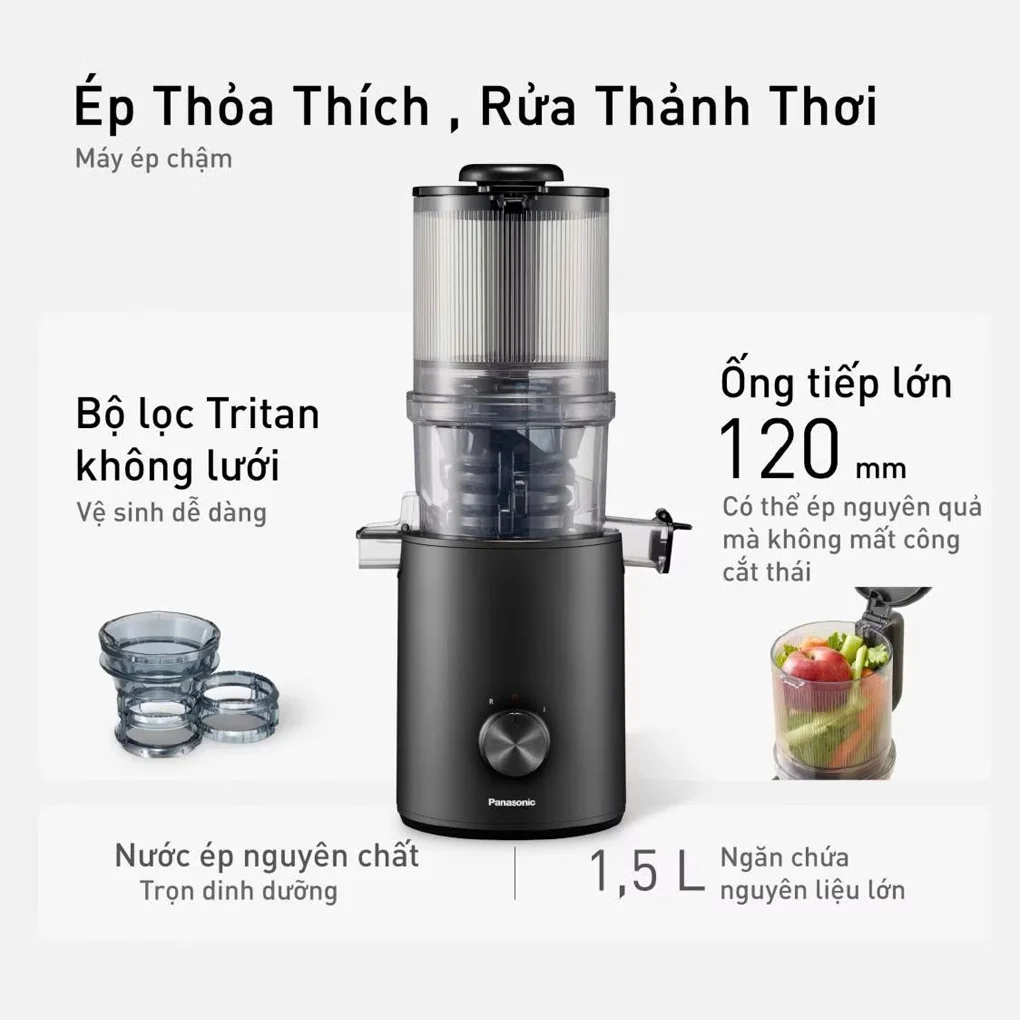 Máy Ép Trái Cây Chậm Panasonic MJ-L800KRA 7