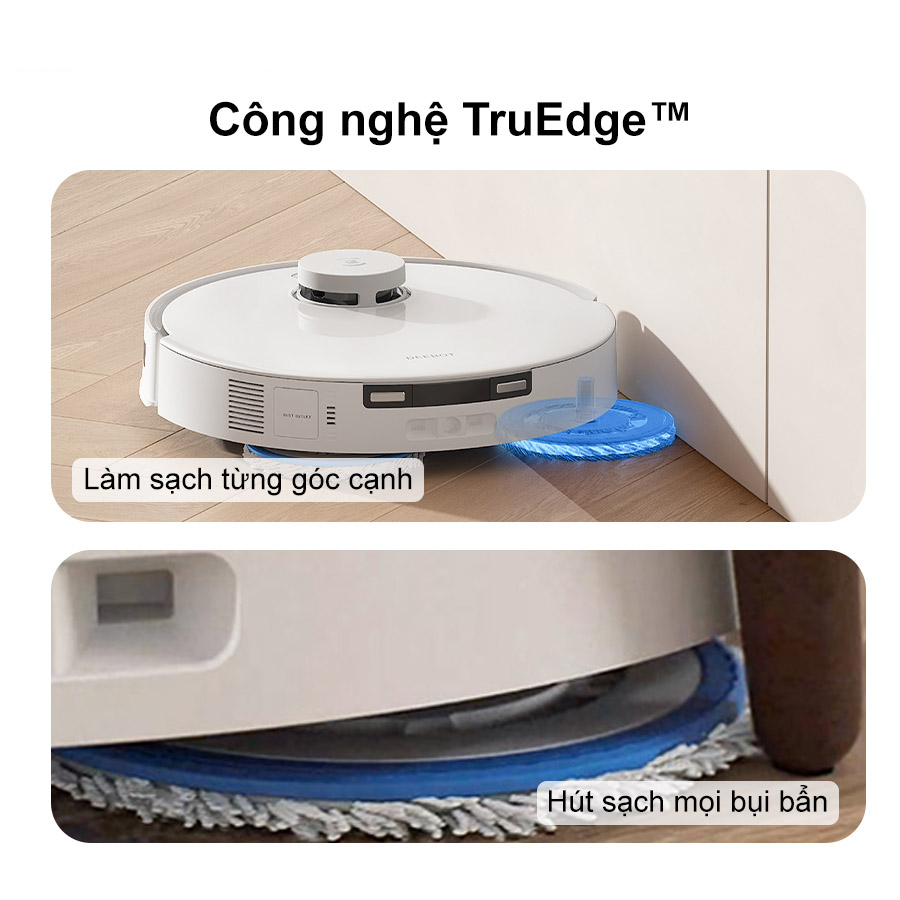 Robot Hút Bụi Thông Minh Ecovacs T30e Pro Omni Màu Trắng 9