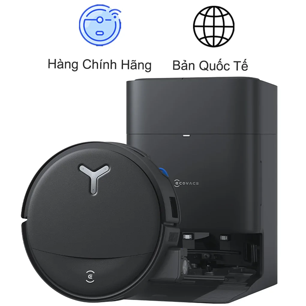 Robot Hút Bụi Thông Minh Ecovacs T80S OMNI Màu Đen