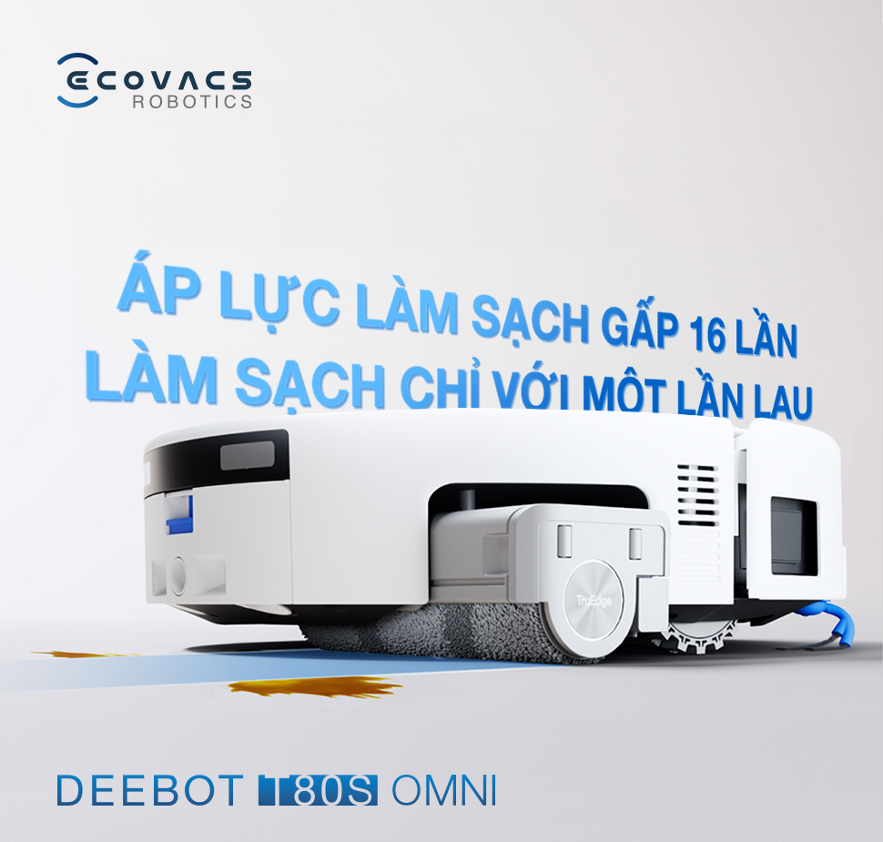 Robot Hút Bụi Thông Minh Ecovacs T80S OMNI Màu Đen 11