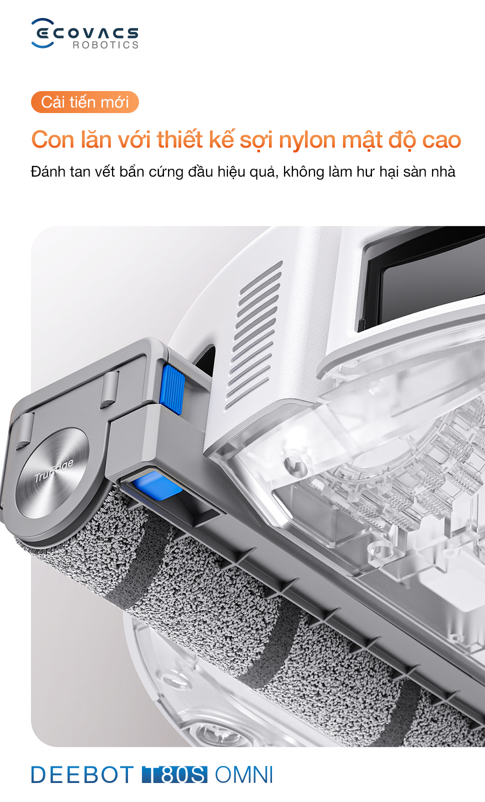 Robot Hút Bụi Thông Minh Ecovacs T80S OMNI Màu Đen 13