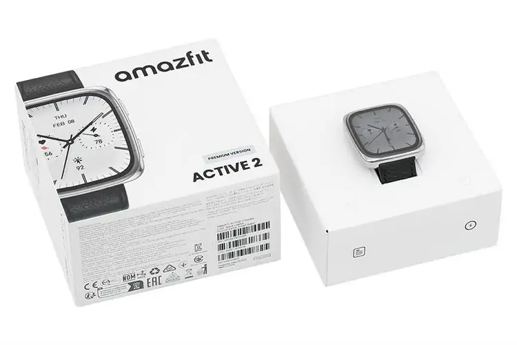 Amazfit Active 2 Square Sapphire 43.3mm Dây Da 5